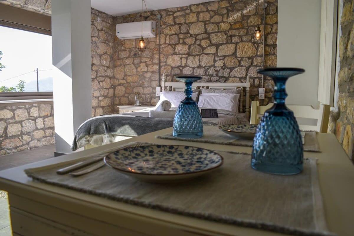 Coastal Stone Hideaway With Stunning Scenery Vila Kitriaí Exterior foto